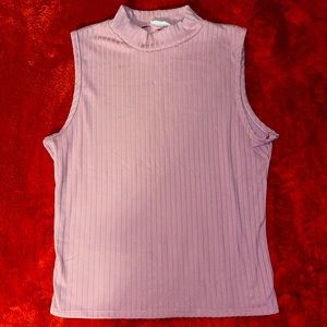 Ribbed Turtleneck Tank